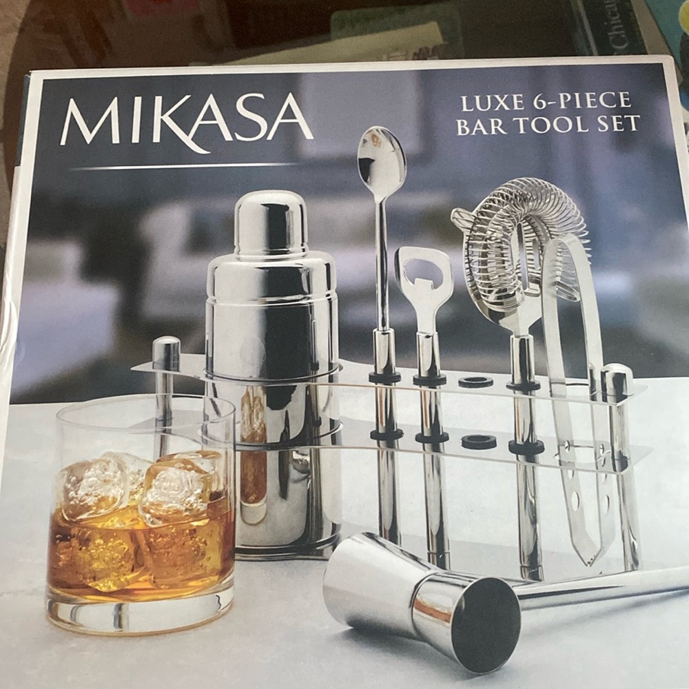NEW Mikasa Luxe 6-Piece Bar Tool Set
